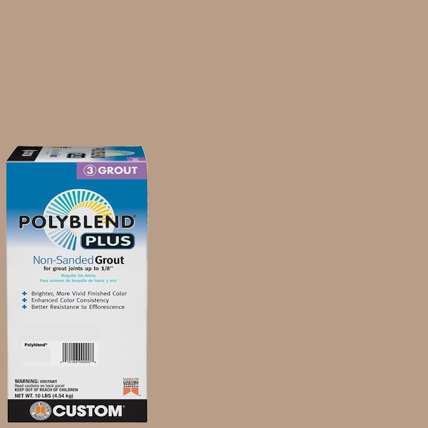 Custom Building Products Custom Building Products Polyblend Plus Indoor and Outdoor Haystack Non-Sanded Grout 10 lb PBPG38010 - main